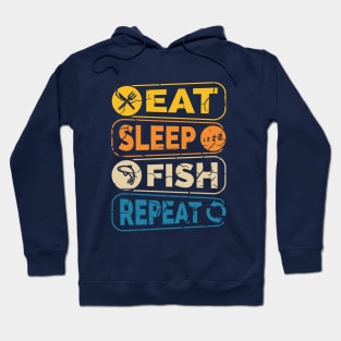 Eat sleep fish Hoodie